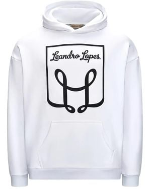 Leandro Lopes Hoodie mit Logo-Print - Grau