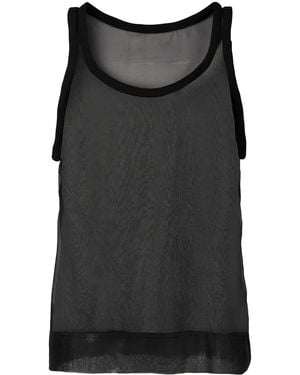 Valentino Garavani Silk Tank Top - Black