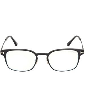 Tom Ford T-Motif Square-Frame Glasses - Natural