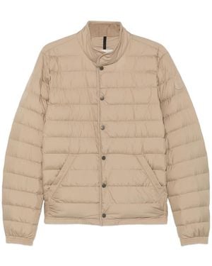 Moncler Logo-Patch Quilted Jacket - Natural