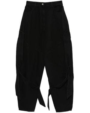 The Attico Jeans mit Einsätzen - Schwarz