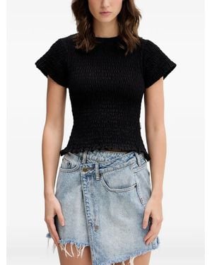 Vetements Ruffled T-Shirt - Black