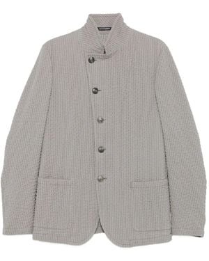 Emporio Armani Shirtjack Van Scheerwol - Grijs