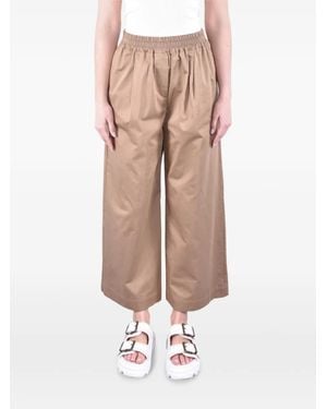 Weekend by Maxmara Pantalon Plissé Wkdgolfo À Coupe Courte - Natural
