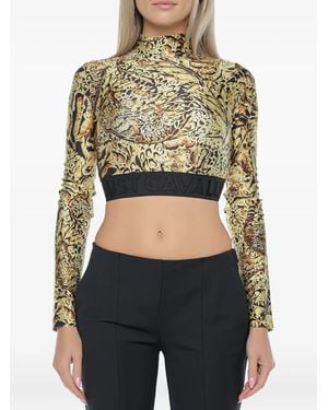 Just Cavalli Animal-Print T-Shirt - Black