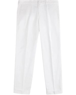 Fay Pocket Classic Capri Trousers - White