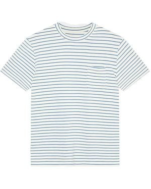 La Paz Guerreiro Striped Pocket T-Shirt - Blue