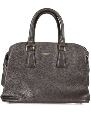 Avenue Xs Fandango Dollarone Pebbled Leather Handbag - Brown