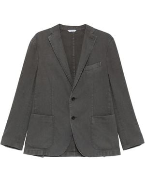 Boglioli K-Jacket Single-Breasted Patch-Pocket Blazer - Grey
