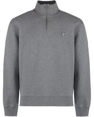 Maison Kitsuné フォックスアップリケ スウェットシャツ - グレー