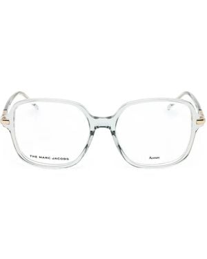 Marc Jacobs Brille Mit Eckigem Gestell - Weiß