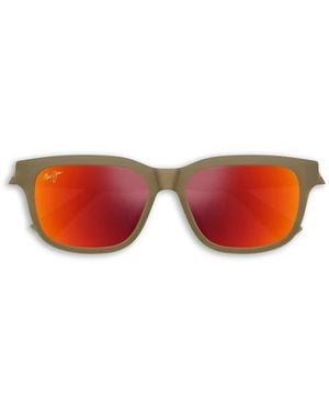 Maui Jim Kopikala Rectangle-Frame Sunglasses - Red