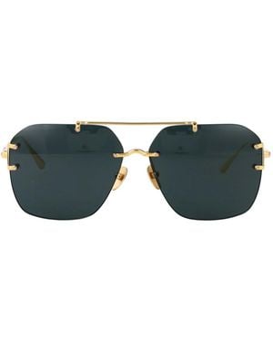 Linda Farrow Reyner Titanium Sunglasses - Green