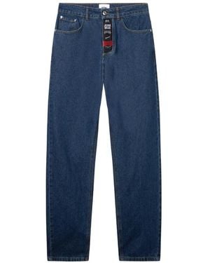 Gcds Five-Pocket Straight-Leg Jeans - Blue