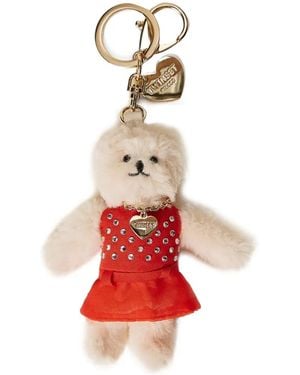 Twinset Sleutelhanger Met Teddybeer En Kristallen - Rood