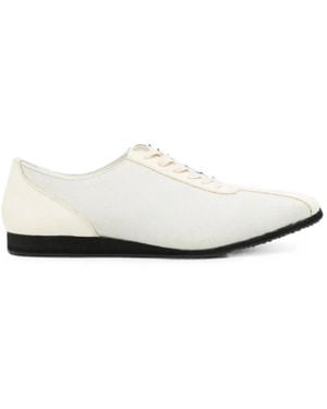 Yohji Yamamoto Low-Cut Lace-Up Trainers - White