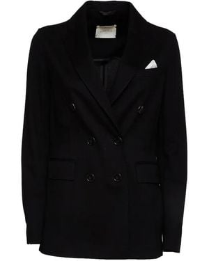 Circolo 1901 Button Double-Breasted Blazer - Black