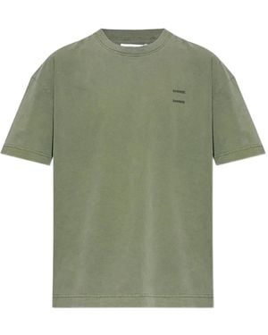 Samsøe & Samsøe Logo-Print T-Shirt - Green