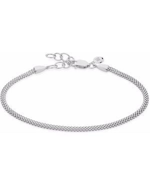 Monica Vinader Heirloom Woven Fine Chain Bracelet - White