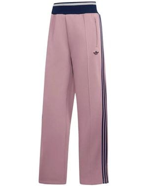 adidas Logo-Detail Track Pants - Purple