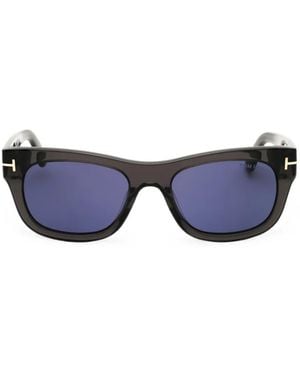 Tom Ford Rectangle-Frame Sunglasses - Blue