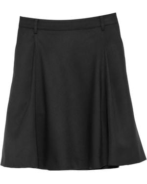Low Classic A-Line Midi Skirt - Black