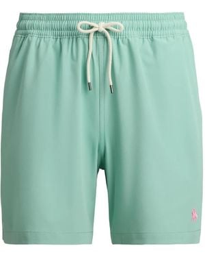 Polo Ralph Lauren Zwembroek Met Borduurwerk En Trekkoord - Groen