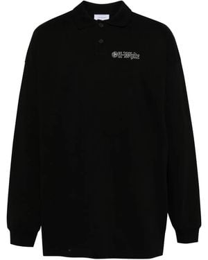 Off-White c/o Virgil Abloh Polo Con Stampa Gang - Nero