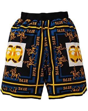 A Bathing Ape Double Ape Head Shorts - Black