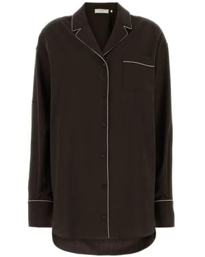 Sportmax Alice Piping-Detail Shirt - Black