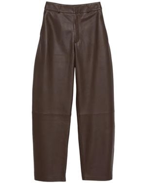 Arma Charlotte Leather Pants - Brown