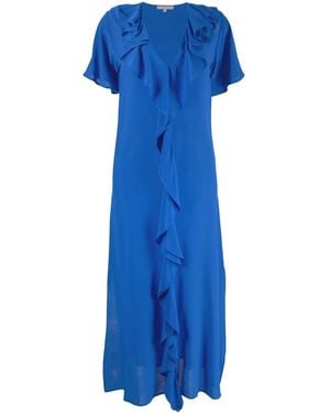 Gold Hawk Abito Con Scollo A V - Blu