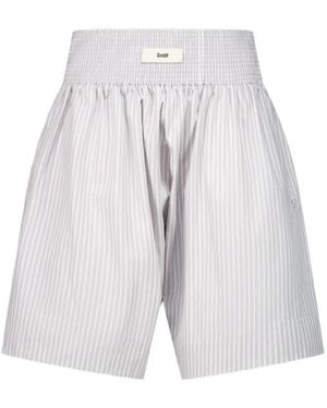 GmbH Nusret Pinstripe-Pattern Shorts - White