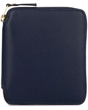 Comme des Garçons Classic Zip-Around Leather Wallet - Blue