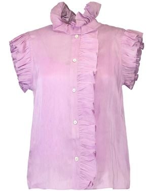 CHRISTY LYNN Marfa Ruffled Shirt - Pink