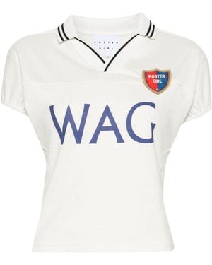Poster Girl Football T-Shirt - White