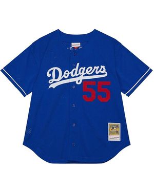 Mitchell & Ness Mlb Dodgers 2000 Orel Hershiser Shirt - Blue