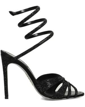 Rene Caovilla Margot Sandals - Black