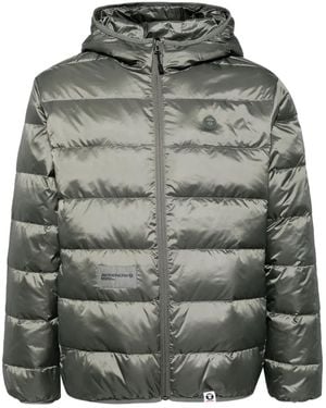 Aape By A Bathing Ape Logo Down Jacket - Grey