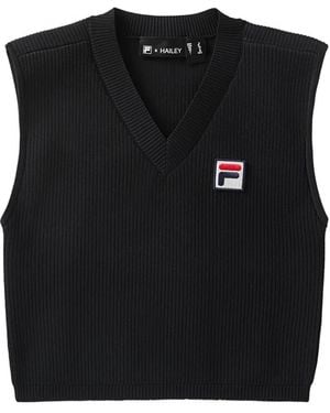 Fila Top De Punto De Ochos De X Hailey - Negro