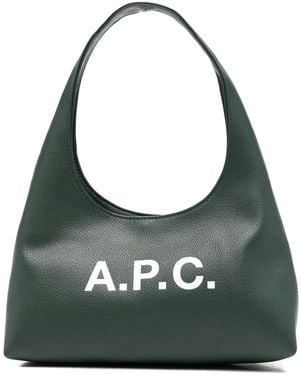 A.P.C. Mini Ninon Schultertasche - Grün
