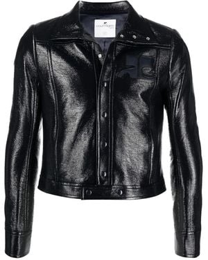Courreges Vinyl Jacket - Black