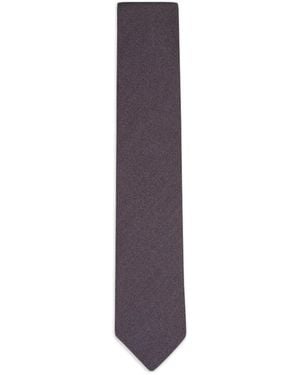 Canali Textured Tie - Purple