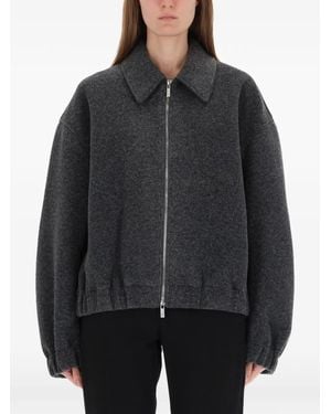 Helmut Lang Zip-Up Oversizzed Jacket - Black