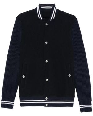 Eleventy Bomberjacke Aus Geripptem Strick - Blau