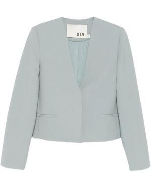 SIR. V-Neck Blazer - Blue