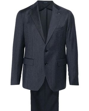 Tagliatore Montecarlo Single-Breasted Suit - Blue