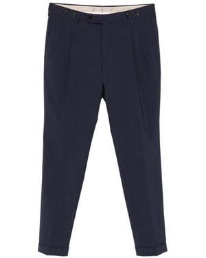 Berwich Pleated Trousers - Blue