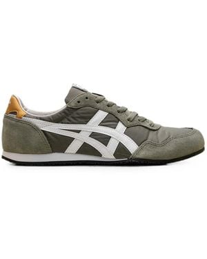 Onitsuka Tiger Serrano Suede-Panel Trainers - Green