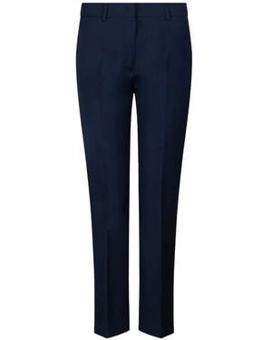 Weekend by Maxmara Pressed-Crease Tailored Pants - Blue